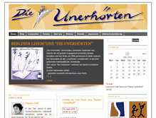 Tablet Screenshot of die-unerhoerten.de